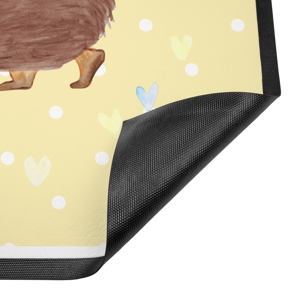 Fußmatte Igel Herzen Liebe, Herz, Herzen, Igel, Vertrauen, Kuss, Leben Türvorleger, Schmutzmatte, Fußabtreter, Matte, Schmutzfänger, Fußabstreifer, Schmutzfangmatte, Türmatte, Motivfußmatte,  Haustürmatte, Vorleger  süße Tiermotive, gute Laune, lustige Sprüche, Tiere