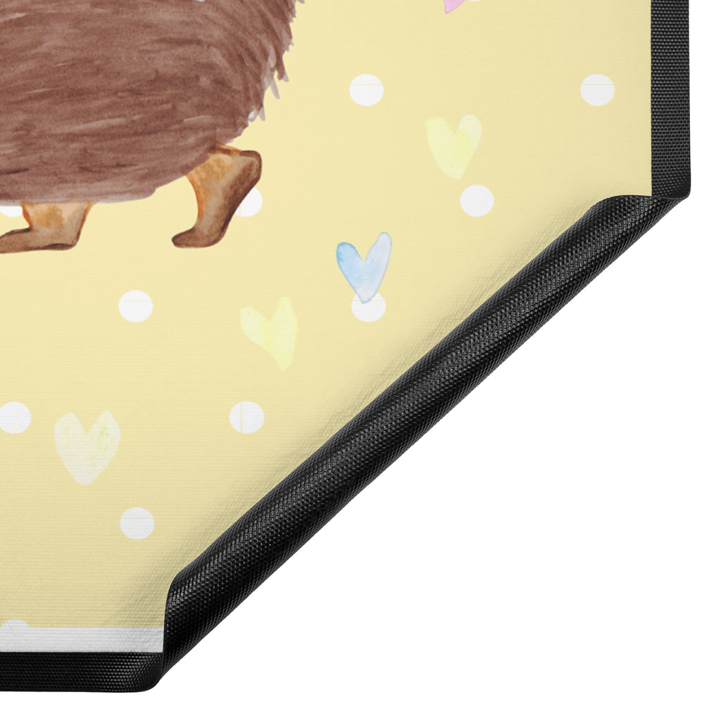 Fußmatte Igel Herzen Liebe, Herz, Herzen, Igel, Vertrauen, Kuss, Leben Türvorleger, Schmutzmatte, Fußabtreter, Matte, Schmutzfänger, Fußabstreifer, Schmutzfangmatte, Türmatte, Motivfußmatte,  Haustürmatte, Vorleger  süße Tiermotive, gute Laune, lustige Sprüche, Tiere