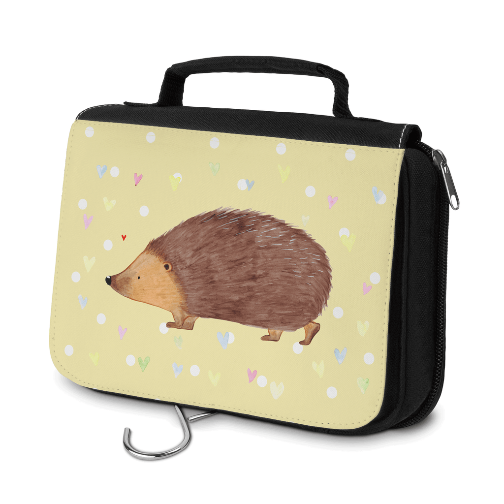 Kulturbeutel Igel Herzen Kulturbeutel, Zum Aufhängen, Waschtasche, Kosmetiktasche, Damen, Herren, Aufbewahrungstasche, Schminktasche, Kosmetikbeutel, Organizer, Kulturtasche, Schminkutensil, Tiermotive, Gute Laune, lustige Sprüche, Tiere, Liebe, Herz, Herzen, Igel, Vertrauen, Kuss, Leben