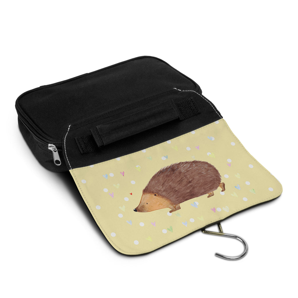 Kulturbeutel Igel Herzen Kulturbeutel, Zum Aufhängen, Waschtasche, Kosmetiktasche, Damen, Herren, Aufbewahrungstasche, Schminktasche, Kosmetikbeutel, Organizer, Kulturtasche, Schminkutensil, Tiermotive, Gute Laune, lustige Sprüche, Tiere, Liebe, Herz, Herzen, Igel, Vertrauen, Kuss, Leben