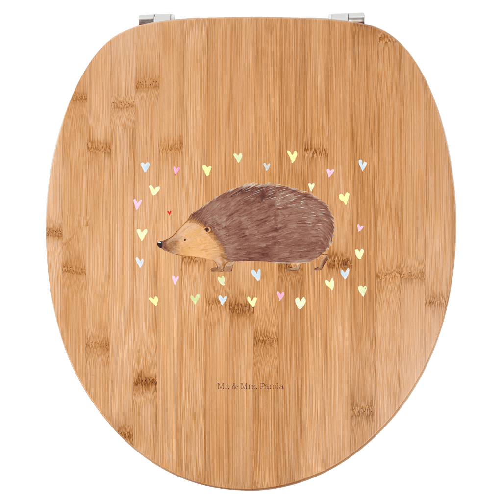 Motiv WC Sitz Igel Herzen Klobrille, Klodeckel, Toilettendeckel, WC-Sitz, Toilette, Tiermotive, Gute Laune, lustige Sprüche, Tiere, Liebe, Herz, Herzen, Igel, Vertrauen, Kuss, Leben