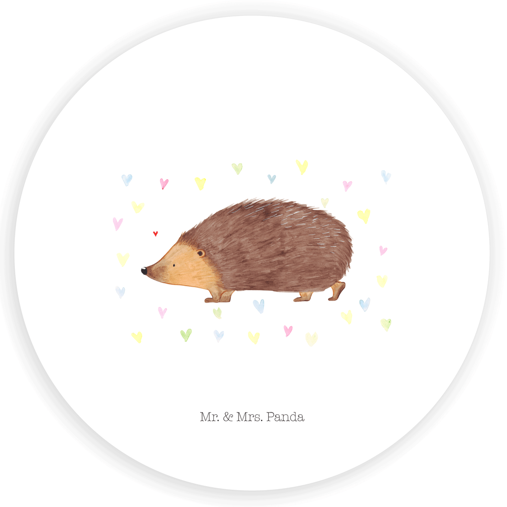 40mm Rund Aufkleber Igel Herzen Sticker, Aufkleber, Etikett, Tiermotive, Gute Laune, lustige Sprüche, Tiere, Liebe, Herz, Herzen, Igel, Vertrauen, Kuss, Leben