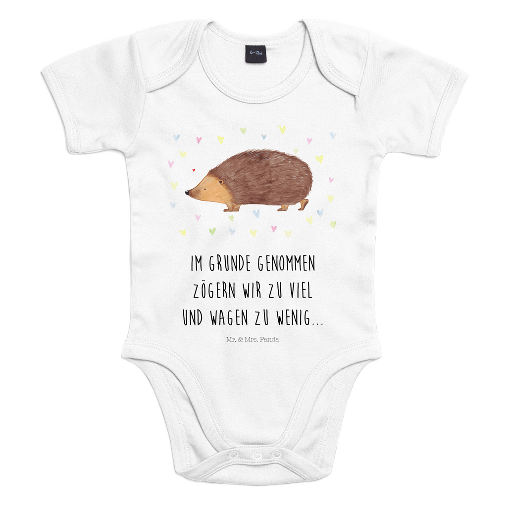 Organic Baby Body Igel Herzen Babykleidung, Babystrampler, Strampler, Wickelbody, Baby Erstausstattung, Junge, Mädchen, Tiermotive, Gute Laune, lustige Sprüche, Tiere, Liebe, Herz, Herzen, Igel, Vertrauen, Kuss, Leben