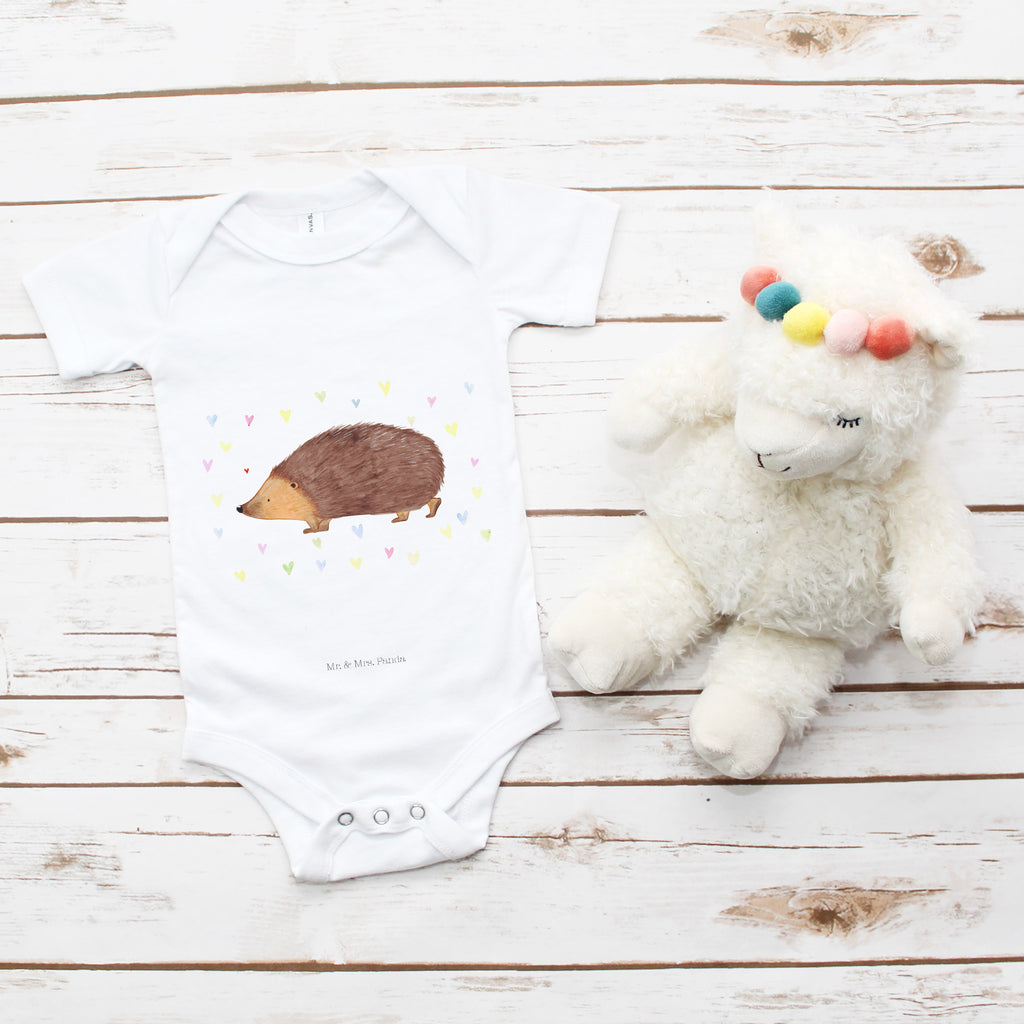 Organic Baby Body Igel Herzen Babykleidung, Babystrampler, Strampler, Wickelbody, Baby Erstausstattung, Junge, Mädchen, Tiermotive, Gute Laune, lustige Sprüche, Tiere, Liebe, Herz, Herzen, Igel, Vertrauen, Kuss, Leben
