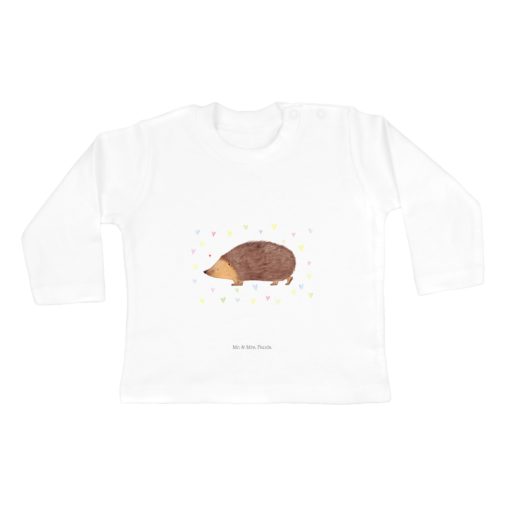6-12 Monate Baby Longsleeve Igel Herzen Mädchen, Jungen, Baby, Longsleeve, Langarm, Bio, Kleidung, uni, Langarmshirt, Tiermotive, Gute Laune, lustige Sprüche, Tiere, Liebe, Herz, Herzen, Igel, Vertrauen, Kuss, Leben