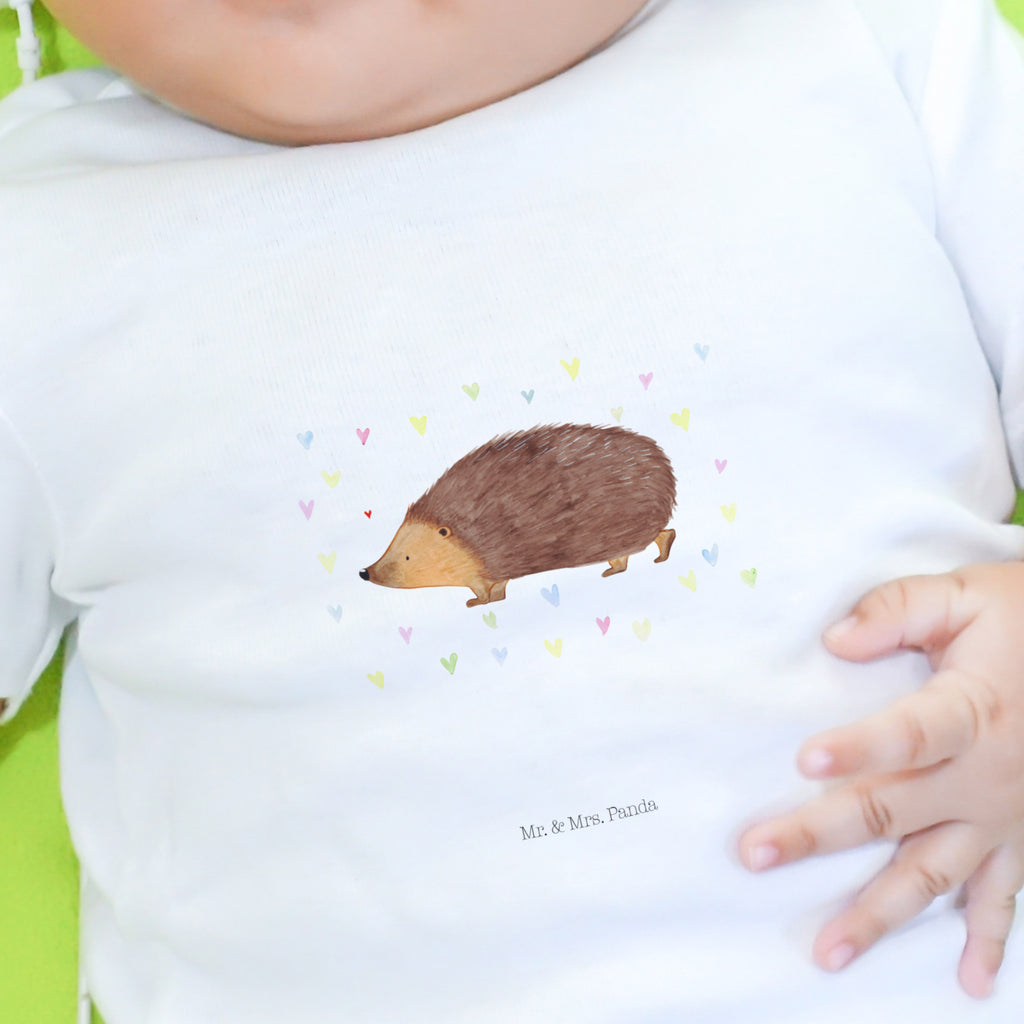 6-12 Monate Baby Longsleeve Igel Herzen Mädchen, Jungen, Baby, Longsleeve, Langarm, Bio, Kleidung, uni, Langarmshirt, Tiermotive, Gute Laune, lustige Sprüche, Tiere, Liebe, Herz, Herzen, Igel, Vertrauen, Kuss, Leben