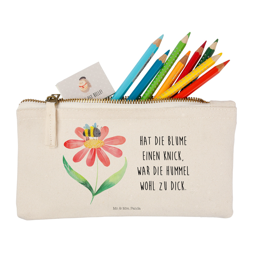 Schminktasche Hummel Blume Schminktasche, Kosmetiktasche, Kosmetikbeutel, Stiftemäppchen, Etui, Federmappe, Makeup, XXL, Schminketui, Kosmetiketui, Schlamperetui, Tiermotive, Gute Laune, lustige Sprüche, Tiere, Hummel, Blume, Wespe, Flauschig, Natur, Feld, Hummeln, Biene