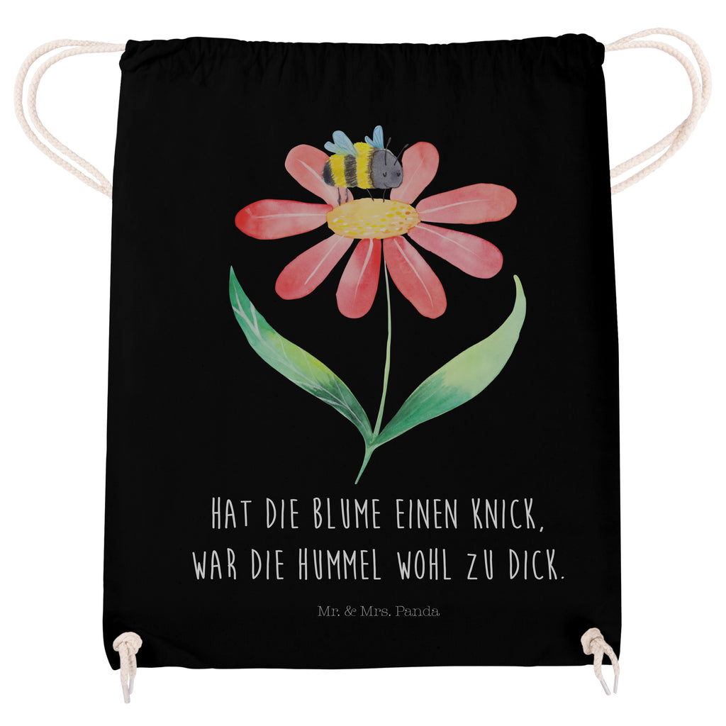 Sportbeutel Hummel Blume Turnbeutel, Beutel, Sporttasche, Tasche, Stoffbeutel, Tiermotive, Gute Laune, lustige Sprüche, Tiere, Hummel, Blume, Wespe, Flauschig, Natur, Feld, Hummeln, Biene