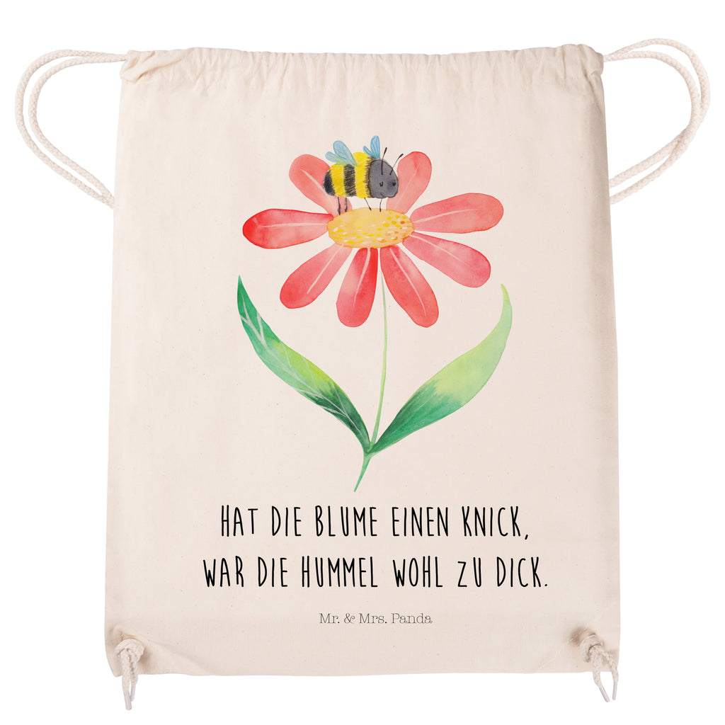 Sportbeutel Hummel Blume Turnbeutel, Beutel, Sporttasche, Tasche, Stoffbeutel, Tiermotive, Gute Laune, lustige Sprüche, Tiere, Hummel, Blume, Wespe, Flauschig, Natur, Feld, Hummeln, Biene