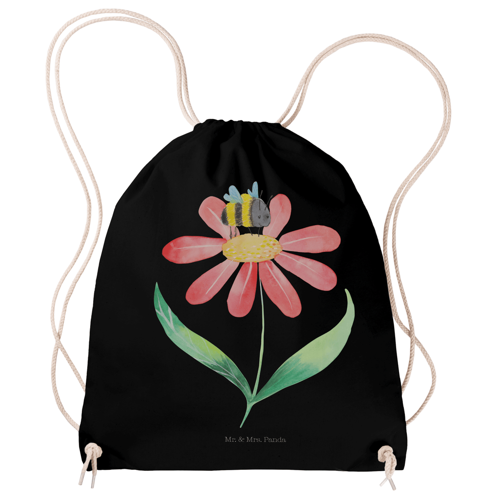 Sportbeutel Hummel Blume Turnbeutel, Beutel, Sporttasche, Tasche, Stoffbeutel, Tiermotive, Gute Laune, lustige Sprüche, Tiere, Hummel, Blume, Wespe, Flauschig, Natur, Feld, Hummeln, Biene