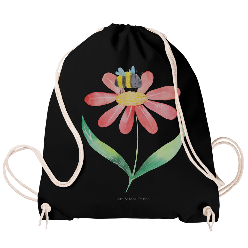 Sportbeutel Hummel Blume Turnbeutel, Beutel, Sporttasche, Tasche, Stoffbeutel, Tiermotive, Gute Laune, lustige Sprüche, Tiere, Hummel, Blume, Wespe, Flauschig, Natur, Feld, Hummeln, Biene