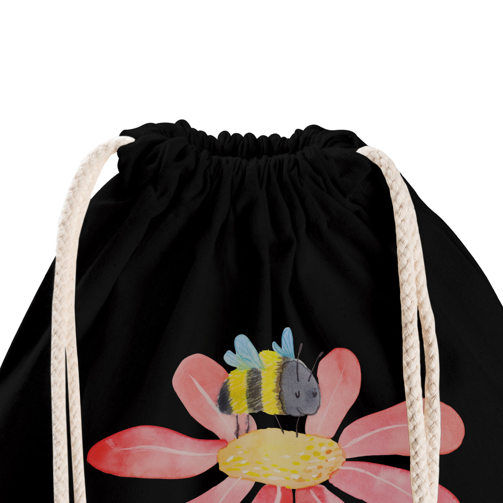 Sportbeutel Hummel Blume Turnbeutel, Beutel, Sporttasche, Tasche, Stoffbeutel, Tiermotive, Gute Laune, lustige Sprüche, Tiere, Hummel, Blume, Wespe, Flauschig, Natur, Feld, Hummeln, Biene