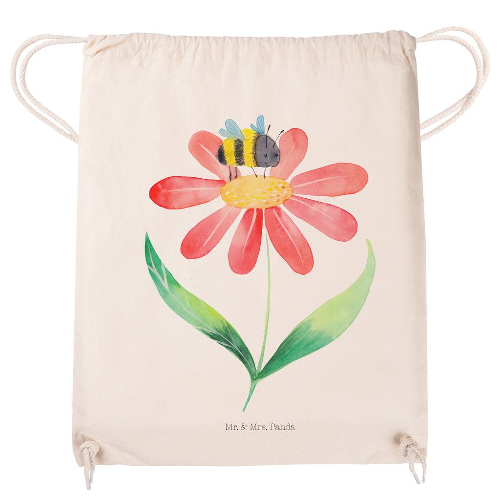 Sportbeutel Hummel Blume Turnbeutel, Beutel, Sporttasche, Tasche, Stoffbeutel, Tiermotive, Gute Laune, lustige Sprüche, Tiere, Hummel, Blume, Wespe, Flauschig, Natur, Feld, Hummeln, Biene