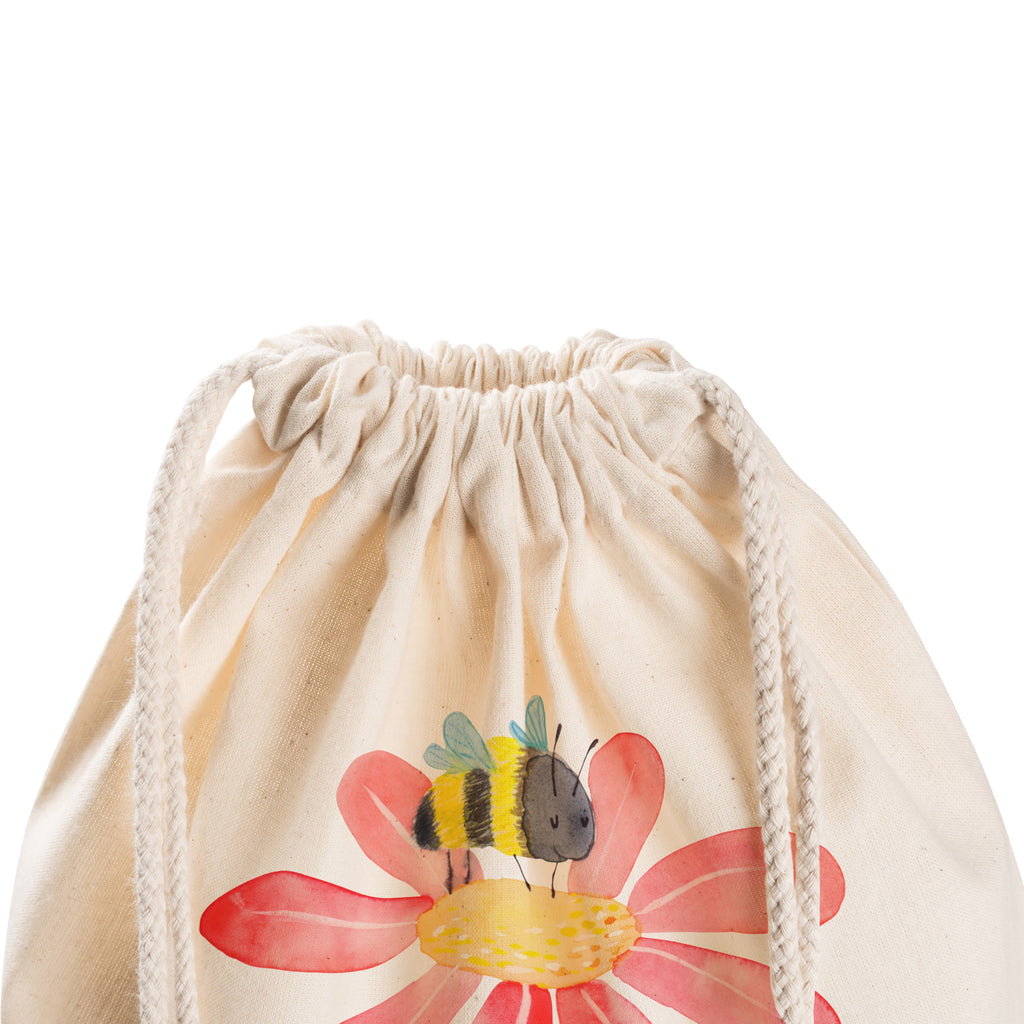 Sportbeutel Hummel Blume Turnbeutel, Beutel, Sporttasche, Tasche, Stoffbeutel, Tiermotive, Gute Laune, lustige Sprüche, Tiere, Hummel, Blume, Wespe, Flauschig, Natur, Feld, Hummeln, Biene
