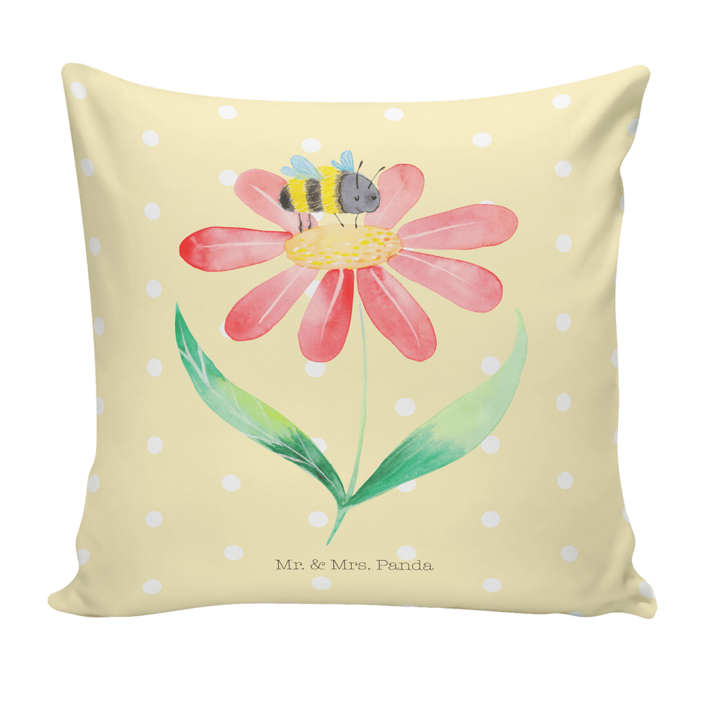 40x40 Kissen Hummel Blume Kissenhülle, Kopfkissen, Sofakissen, Dekokissen, Motivkissen, Tiermotive, Gute Laune, lustige Sprüche, Tiere, Hummel, Blume, Wespe, Flauschig, Natur, Feld, Hummeln, Biene
