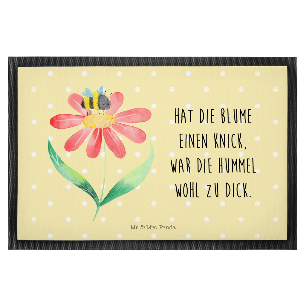 Fußmatte Hummel Blume Türvorleger, Schmutzmatte, Fußabtreter, Matte, Schmutzfänger, Fußabstreifer, Schmutzfangmatte, Türmatte, Motivfußmatte, Haustürmatte, Vorleger, Tiermotive, Gute Laune, lustige Sprüche, Tiere, Hummel, Blume, Wespe, Flauschig, Natur, Feld, Hummeln, Biene