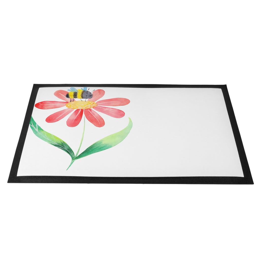 Fußmatte Hummel Blume Türvorleger, Schmutzmatte, Fußabtreter, Matte, Schmutzfänger, Fußabstreifer, Schmutzfangmatte, Türmatte, Motivfußmatte, Haustürmatte, Vorleger, Tiermotive, Gute Laune, lustige Sprüche, Tiere, Hummel, Blume, Wespe, Flauschig, Natur, Feld, Hummeln, Biene