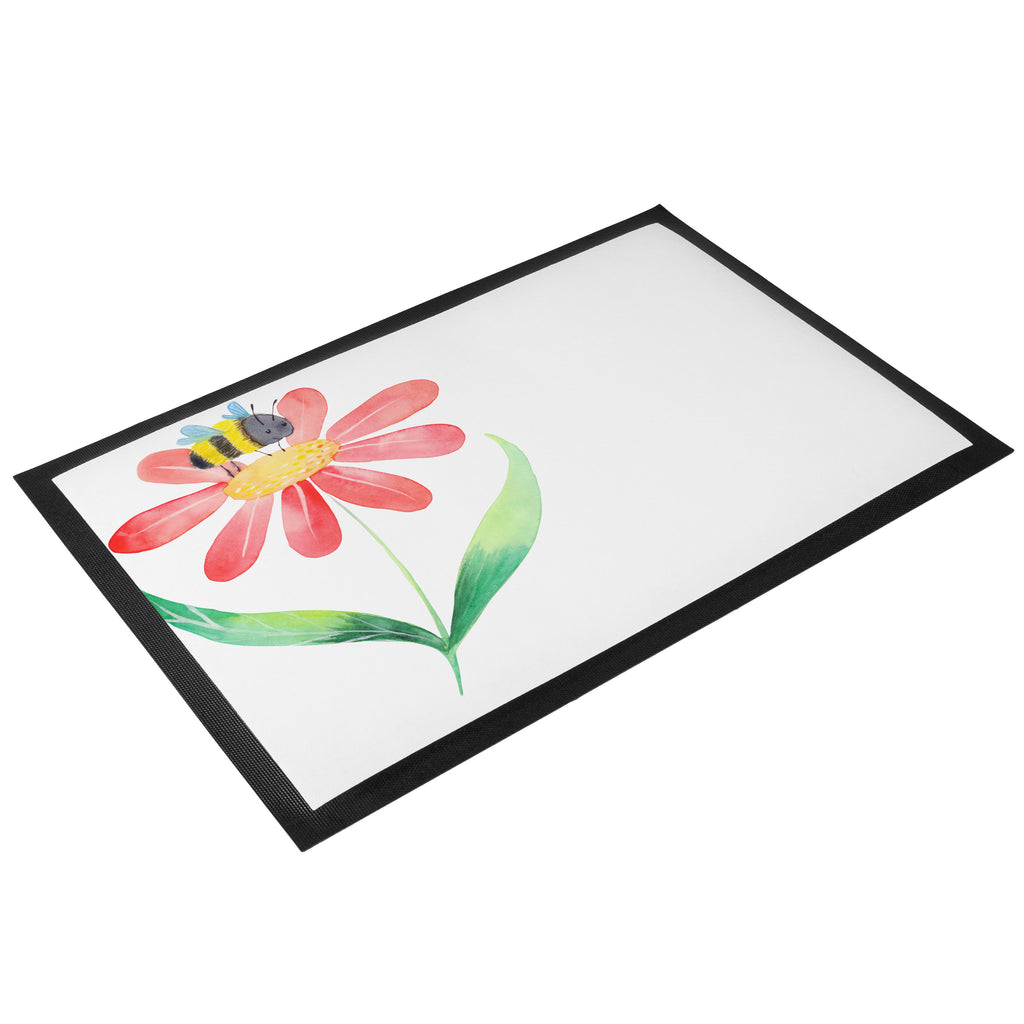 Fußmatte Hummel Blume Türvorleger, Schmutzmatte, Fußabtreter, Matte, Schmutzfänger, Fußabstreifer, Schmutzfangmatte, Türmatte, Motivfußmatte, Haustürmatte, Vorleger, Tiermotive, Gute Laune, lustige Sprüche, Tiere, Hummel, Blume, Wespe, Flauschig, Natur, Feld, Hummeln, Biene