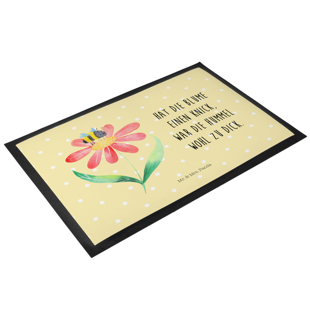 Fußmatte Hummel Blume Türvorleger, Schmutzmatte, Fußabtreter, Matte, Schmutzfänger, Fußabstreifer, Schmutzfangmatte, Türmatte, Motivfußmatte, Haustürmatte, Vorleger, Tiermotive, Gute Laune, lustige Sprüche, Tiere, Hummel, Blume, Wespe, Flauschig, Natur, Feld, Hummeln, Biene