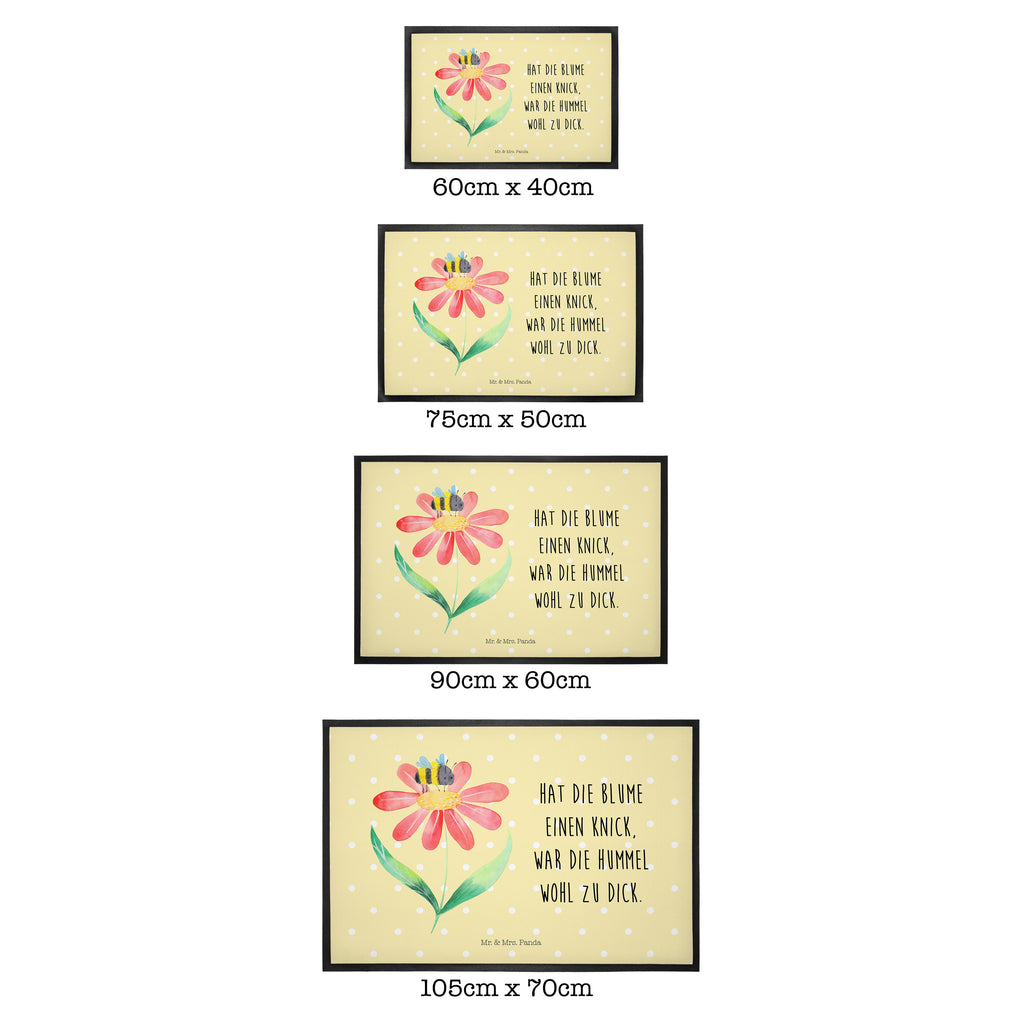 Fußmatte Hummel Blume Türvorleger, Schmutzmatte, Fußabtreter, Matte, Schmutzfänger, Fußabstreifer, Schmutzfangmatte, Türmatte, Motivfußmatte, Haustürmatte, Vorleger, Tiermotive, Gute Laune, lustige Sprüche, Tiere, Hummel, Blume, Wespe, Flauschig, Natur, Feld, Hummeln, Biene