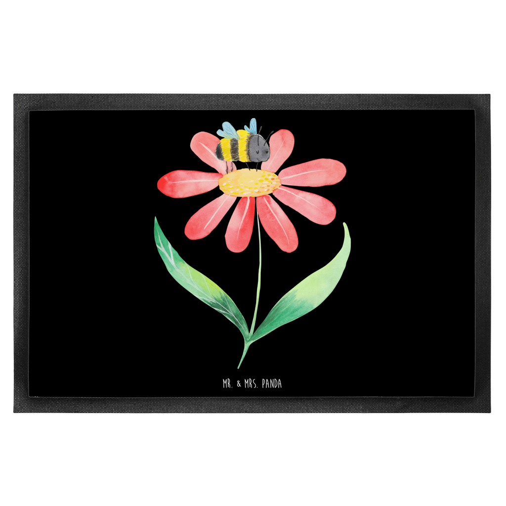 Fußmatte Hummel Blume Türvorleger, Schmutzmatte, Fußabtreter, Matte, Schmutzfänger, Fußabstreifer, Schmutzfangmatte, Türmatte, Motivfußmatte, Haustürmatte, Vorleger, Tiermotive, Gute Laune, lustige Sprüche, Tiere, Hummel, Blume, Wespe, Flauschig, Natur, Feld, Hummeln, Biene