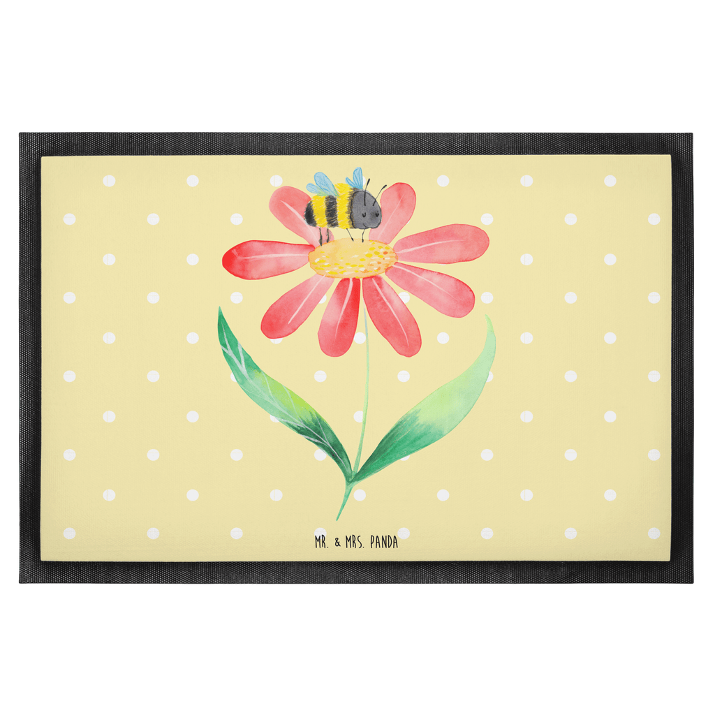 Fußmatte Hummel Blume Türvorleger, Schmutzmatte, Fußabtreter, Matte, Schmutzfänger, Fußabstreifer, Schmutzfangmatte, Türmatte, Motivfußmatte, Haustürmatte, Vorleger, Tiermotive, Gute Laune, lustige Sprüche, Tiere, Hummel, Blume, Wespe, Flauschig, Natur, Feld, Hummeln, Biene