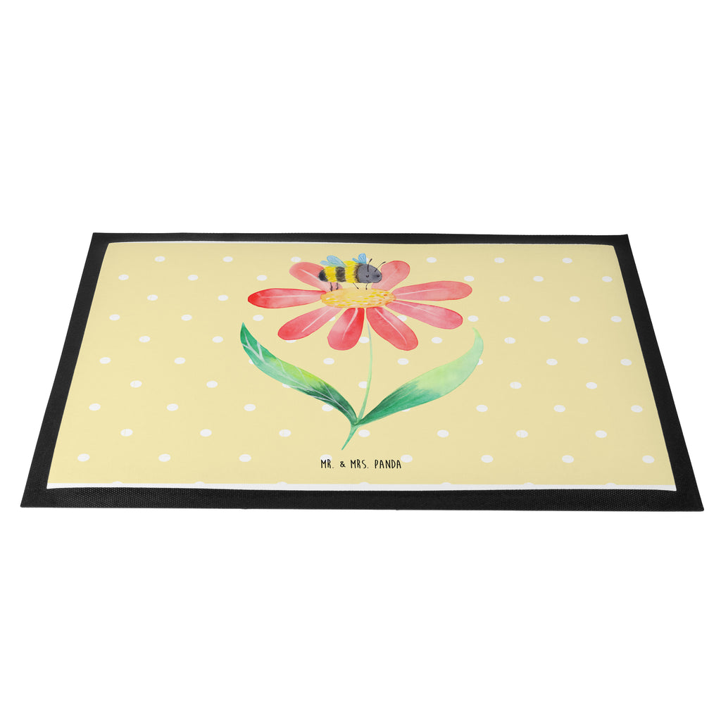 Fußmatte Hummel Blume Türvorleger, Schmutzmatte, Fußabtreter, Matte, Schmutzfänger, Fußabstreifer, Schmutzfangmatte, Türmatte, Motivfußmatte, Haustürmatte, Vorleger, Tiermotive, Gute Laune, lustige Sprüche, Tiere, Hummel, Blume, Wespe, Flauschig, Natur, Feld, Hummeln, Biene