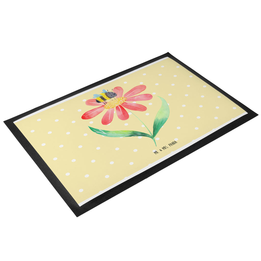 Fußmatte Hummel Blume Türvorleger, Schmutzmatte, Fußabtreter, Matte, Schmutzfänger, Fußabstreifer, Schmutzfangmatte, Türmatte, Motivfußmatte, Haustürmatte, Vorleger, Tiermotive, Gute Laune, lustige Sprüche, Tiere, Hummel, Blume, Wespe, Flauschig, Natur, Feld, Hummeln, Biene