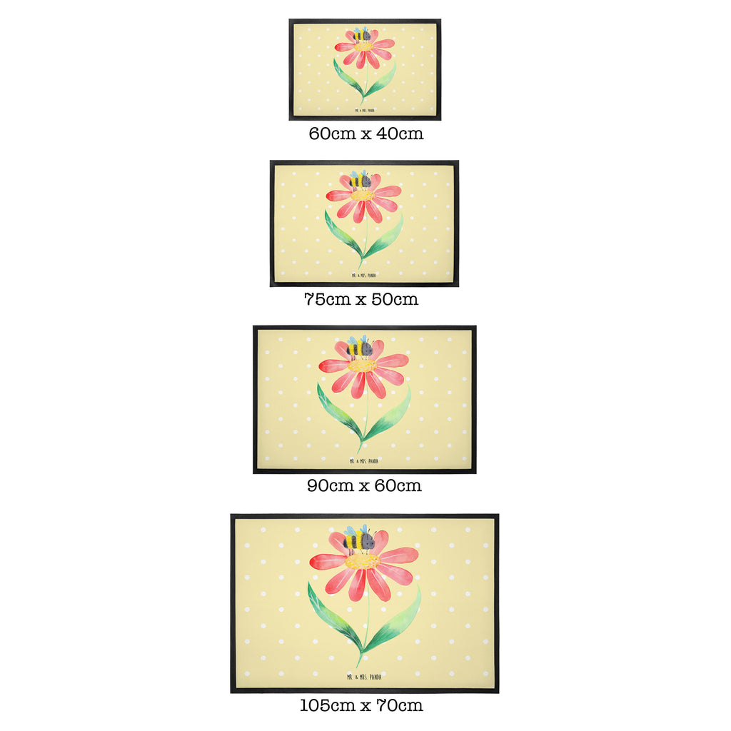 Fußmatte Hummel Blume Türvorleger, Schmutzmatte, Fußabtreter, Matte, Schmutzfänger, Fußabstreifer, Schmutzfangmatte, Türmatte, Motivfußmatte, Haustürmatte, Vorleger, Tiermotive, Gute Laune, lustige Sprüche, Tiere, Hummel, Blume, Wespe, Flauschig, Natur, Feld, Hummeln, Biene