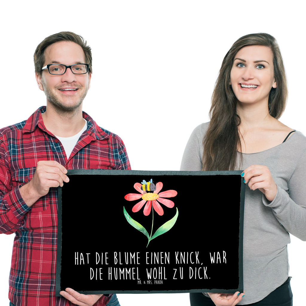 Fußmatte Hummel Blume Türvorleger, Schmutzmatte, Fußabtreter, Matte, Schmutzfänger, Fußabstreifer, Schmutzfangmatte, Türmatte, Motivfußmatte, Haustürmatte, Vorleger, Tiermotive, Gute Laune, lustige Sprüche, Tiere, Hummel, Blume, Wespe, Flauschig, Natur, Feld, Hummeln, Biene