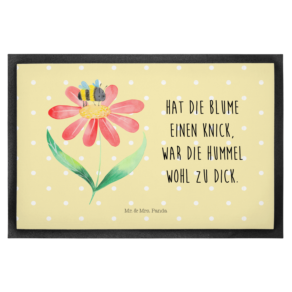 Fußmatte Hummel Blume Türvorleger, Schmutzmatte, Fußabtreter, Matte, Schmutzfänger, Fußabstreifer, Schmutzfangmatte, Türmatte, Motivfußmatte, Haustürmatte, Vorleger, Tiermotive, Gute Laune, lustige Sprüche, Tiere, Hummel, Blume, Wespe, Flauschig, Natur, Feld, Hummeln, Biene