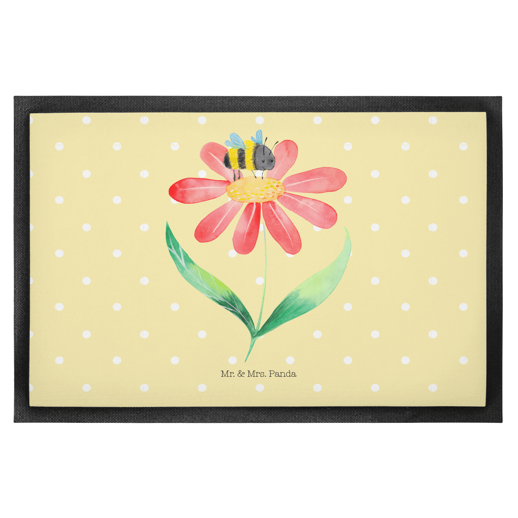 Fußmatte Hummel Blume Türvorleger, Schmutzmatte, Fußabtreter, Matte, Schmutzfänger, Fußabstreifer, Schmutzfangmatte, Türmatte, Motivfußmatte, Haustürmatte, Vorleger, Tiermotive, Gute Laune, lustige Sprüche, Tiere, Hummel, Blume, Wespe, Flauschig, Natur, Feld, Hummeln, Biene
