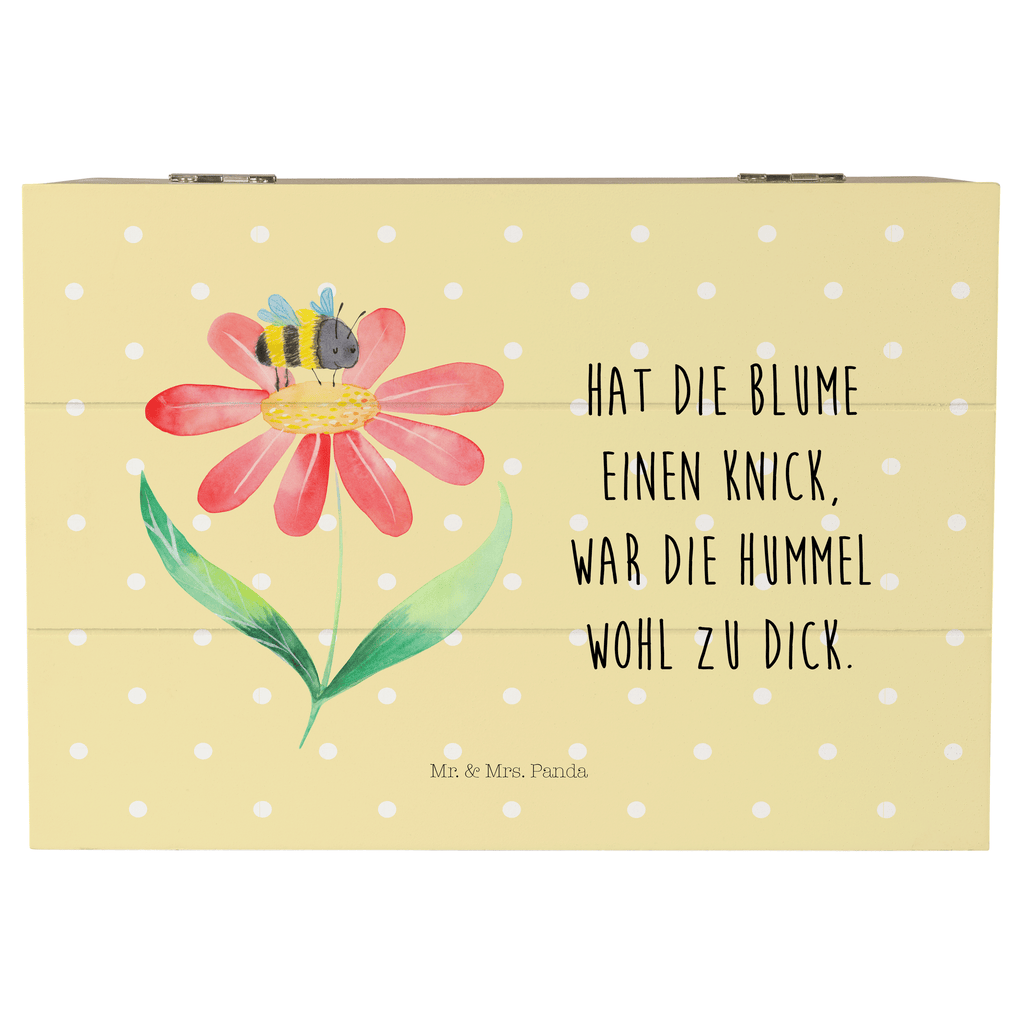 Holzkiste Hummel Blume Holzkiste, Kiste, Schatzkiste, Truhe, Schatulle, XXL, Erinnerungsbox, Erinnerungskiste, Dekokiste, Aufbewahrungsbox, Tiermotive, Gute Laune, lustige Sprüche, Tiere, Hummel, Blume, Wespe, Flauschig, Natur, Feld, Hummeln, Biene