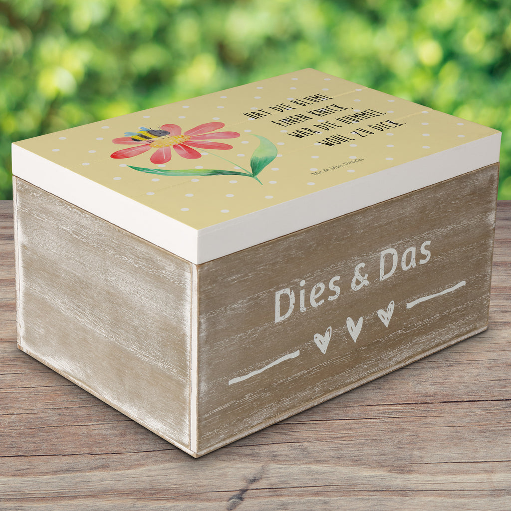 Holzkiste Hummel Blume Holzkiste, Kiste, Schatzkiste, Truhe, Schatulle, XXL, Erinnerungsbox, Erinnerungskiste, Dekokiste, Aufbewahrungsbox, Tiermotive, Gute Laune, lustige Sprüche, Tiere, Hummel, Blume, Wespe, Flauschig, Natur, Feld, Hummeln, Biene