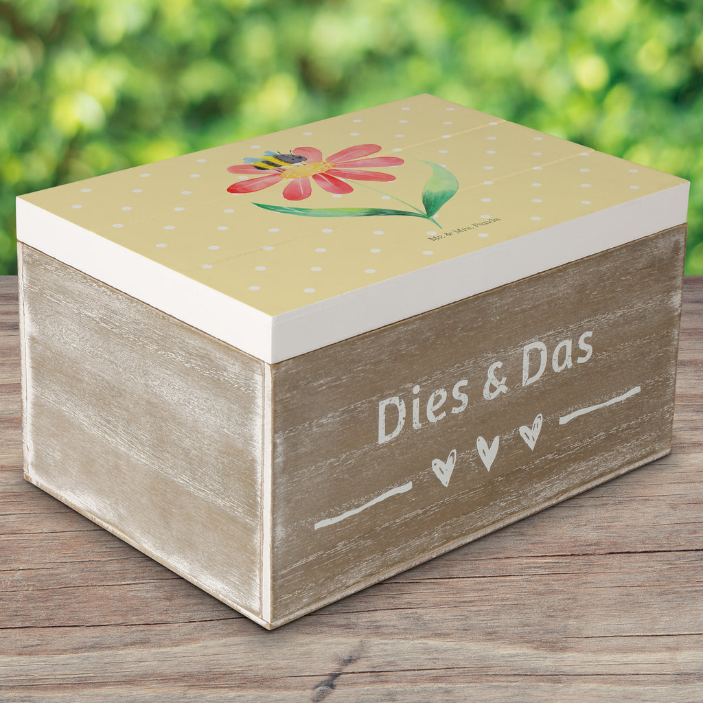 Holzkiste Hummel Blume Holzkiste, Kiste, Schatzkiste, Truhe, Schatulle, XXL, Erinnerungsbox, Erinnerungskiste, Dekokiste, Aufbewahrungsbox, Tiermotive, Gute Laune, lustige Sprüche, Tiere, Hummel, Blume, Wespe, Flauschig, Natur, Feld, Hummeln, Biene