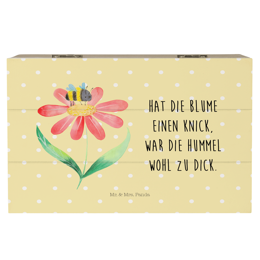 Holzkiste Hummel Blume Holzkiste, Kiste, Schatzkiste, Truhe, Schatulle, XXL, Erinnerungsbox, Erinnerungskiste, Dekokiste, Aufbewahrungsbox, Tiermotive, Gute Laune, lustige Sprüche, Tiere, Hummel, Blume, Wespe, Flauschig, Natur, Feld, Hummeln, Biene