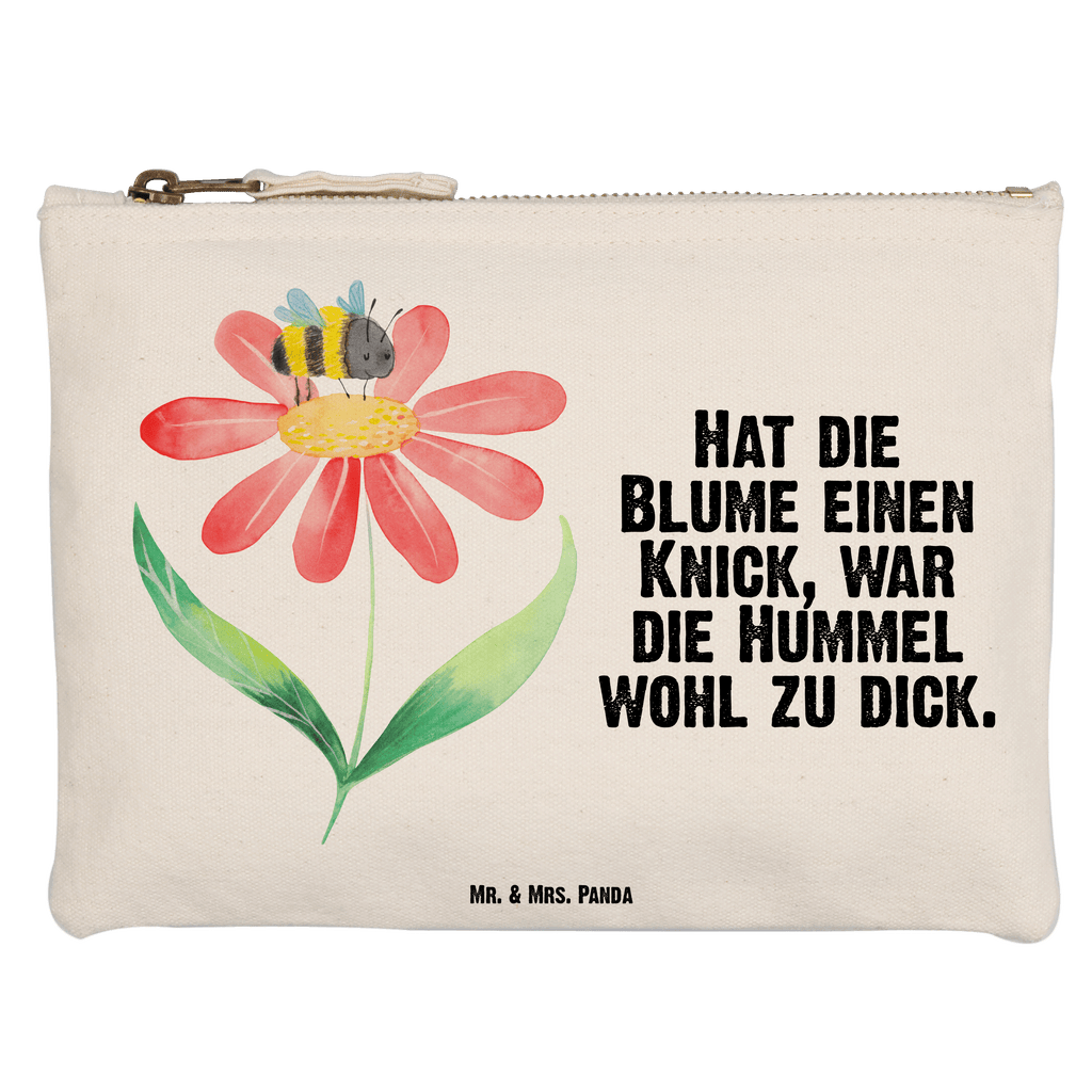 Schminktasche Hummel Blume Schminktasche, Kosmetiktasche, Kosmetikbeutel, Stiftemäppchen, Etui, Federmappe, Makeup, XXL, Schminketui, Kosmetiketui, Schlamperetui, Tiermotive, Gute Laune, lustige Sprüche, Tiere, Hummel, Blume, Wespe, Flauschig, Natur, Feld, Hummeln, Biene