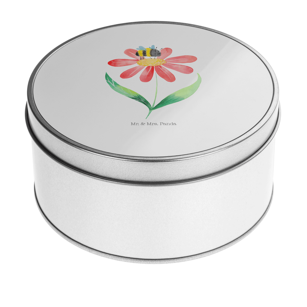Blechdose rund Hummel Blume Metalldose, Keksdose, Dose, Vorratsdose, Geschenkbox, Tiermotive, Gute Laune, lustige Sprüche, Tiere, Hummel, Blume, Wespe, Flauschig, Natur, Feld, Hummeln, Biene