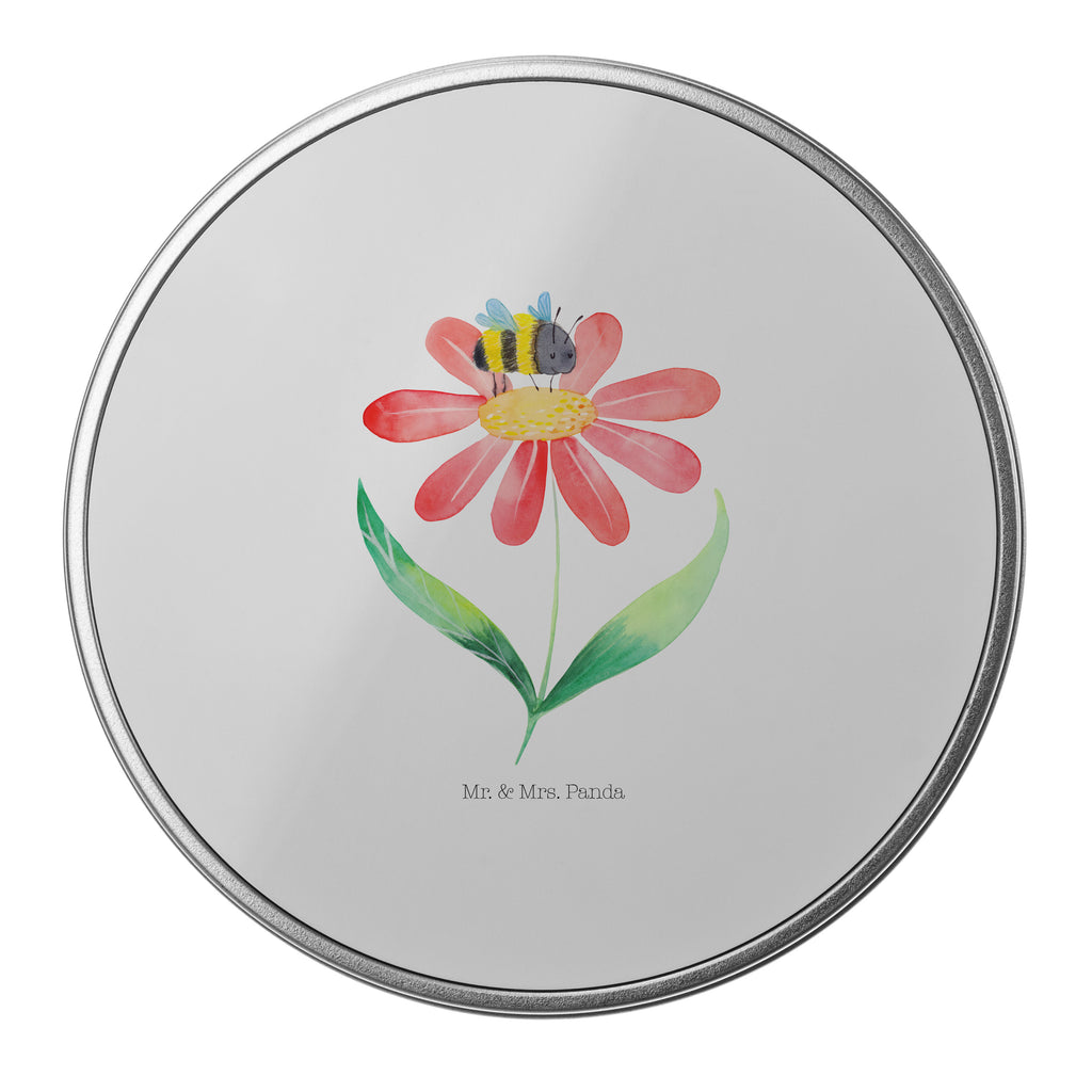 Blechdose rund Hummel Blume Metalldose, Keksdose, Dose, Vorratsdose, Geschenkbox, Tiermotive, Gute Laune, lustige Sprüche, Tiere, Hummel, Blume, Wespe, Flauschig, Natur, Feld, Hummeln, Biene