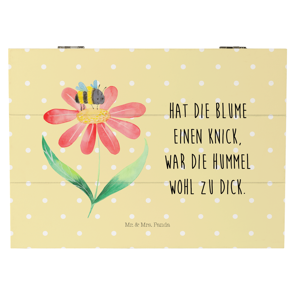 Holzkiste Hummel Blume Holzkiste, Kiste, Schatzkiste, Truhe, Schatulle, XXL, Erinnerungsbox, Erinnerungskiste, Dekokiste, Aufbewahrungsbox, Tiermotive, Gute Laune, lustige Sprüche, Tiere, Hummel, Blume, Wespe, Flauschig, Natur, Feld, Hummeln, Biene