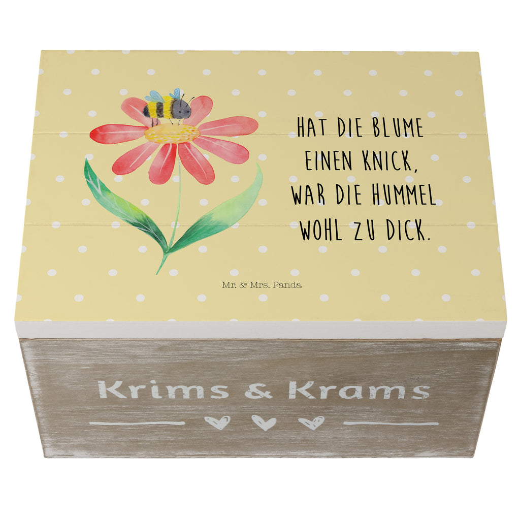 Holzkiste Hummel Blume Holzkiste, Kiste, Schatzkiste, Truhe, Schatulle, XXL, Erinnerungsbox, Erinnerungskiste, Dekokiste, Aufbewahrungsbox, Tiermotive, Gute Laune, lustige Sprüche, Tiere, Hummel, Blume, Wespe, Flauschig, Natur, Feld, Hummeln, Biene