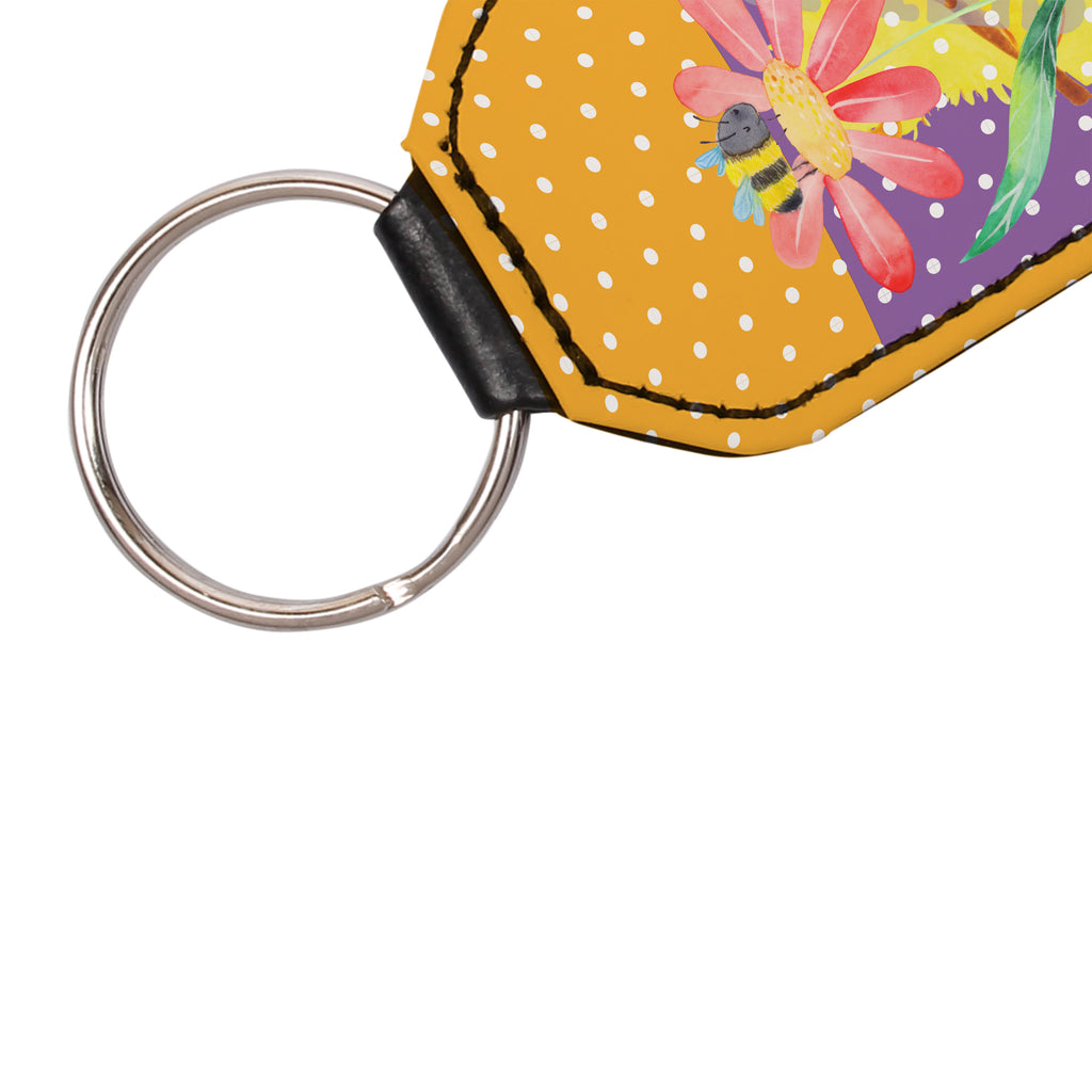 Rechteckig Schlüsselanhänger Hummel Blume Schlüsselanhänger, Anhänger, Taschenanhänger, Glücksbringer, Schutzengel, Tiermotive, Gute Laune, lustige Sprüche, Tiere, Hummel, Blume, Wespe, Flauschig, Natur, Feld, Hummeln, Biene