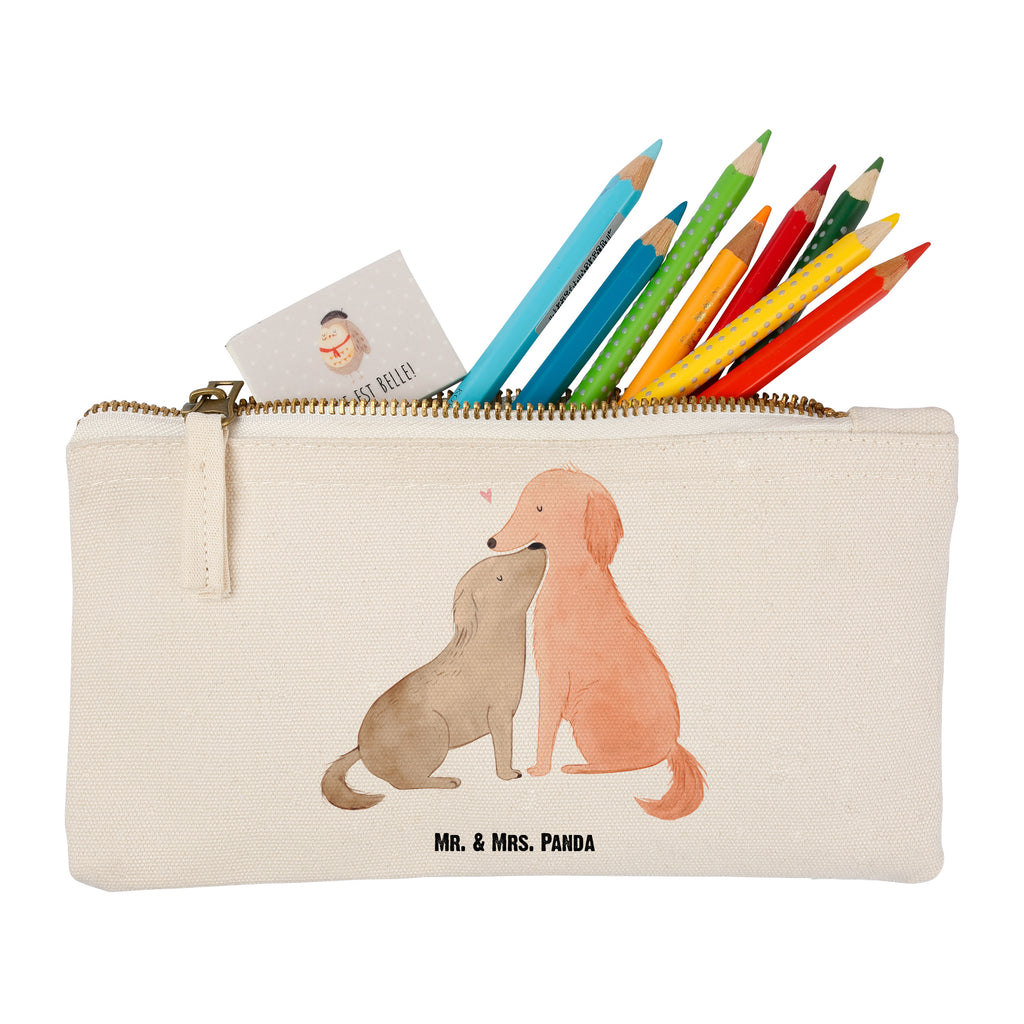 Schminktasche Hunde Liebe Liebe, Hund. Hunde, Kuss, Vertrauen, Kuscheln, Herz Schminktasche, Kosmetiktasche, Kosmetikbeutel, Stiftemäppchen, Etui, Federmappe, Makeup, XXL, Schminketui, Kosmetiketui, Schlamperetui  Hund, Hundemotiv, Haustier, Hunderasse, Tierliebhaber, Hundebesitzer, Sprüche