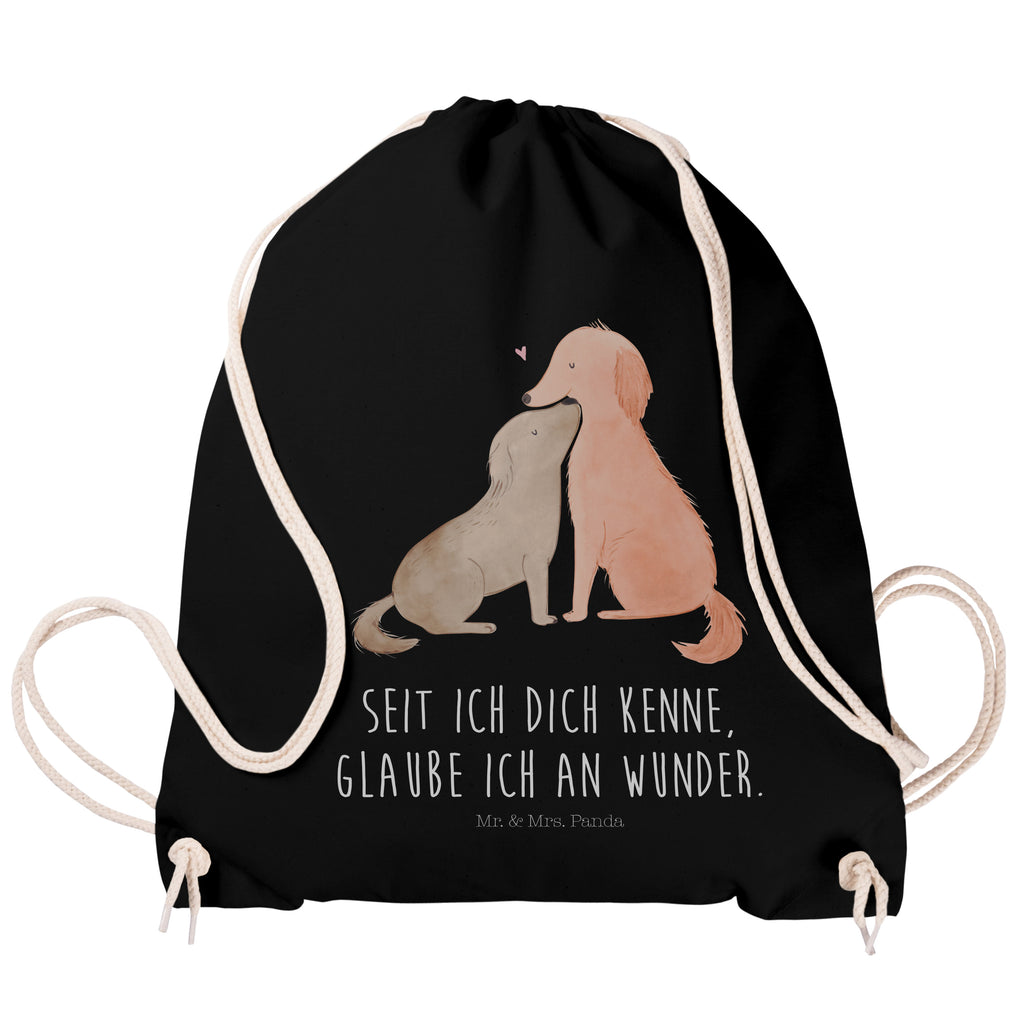 Sportbeutel Hunde Liebe Turnbeutel, Beutel, Sporttasche, Tasche, Stoffbeutel, Hund, Hundemotiv, Haustier, Hunderasse, Tierliebhaber, Hundebesitzer, Sprüche, Liebe, Hund. Hunde, Kuss, Vertrauen, Kuscheln, Herz