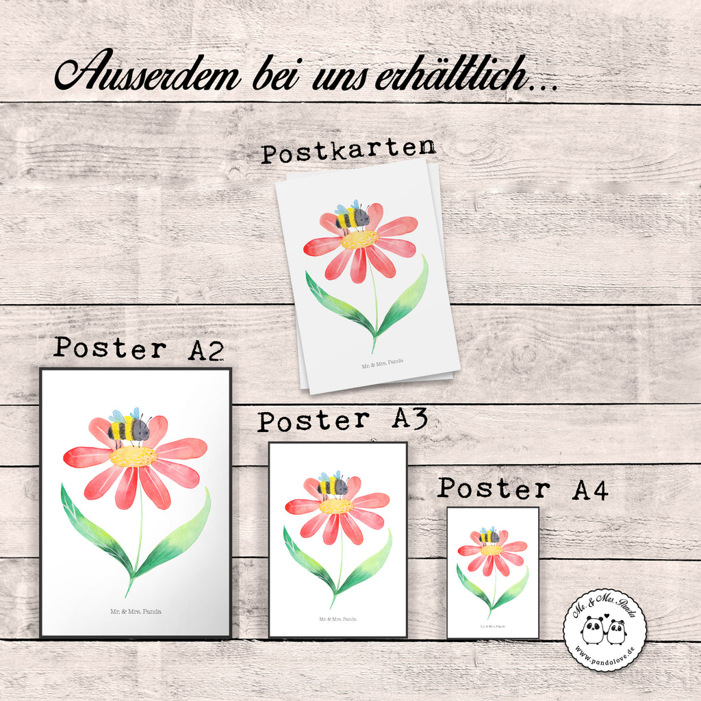 Poster Hummel Blume Poster, Wandposter, Bild, Wanddeko, Küchenposter, Kinderposter, Wanddeko Bild, Raumdekoration, Wanddekoration, Handgemaltes Poster, Mr. & Mrs. Panda Poster, Designposter, Kunstdruck, Posterdruck, Tiermotive, Gute Laune, lustige Sprüche, Tiere, Hummel, Blume, Wespe, Flauschig, Natur, Feld, Hummeln, Biene