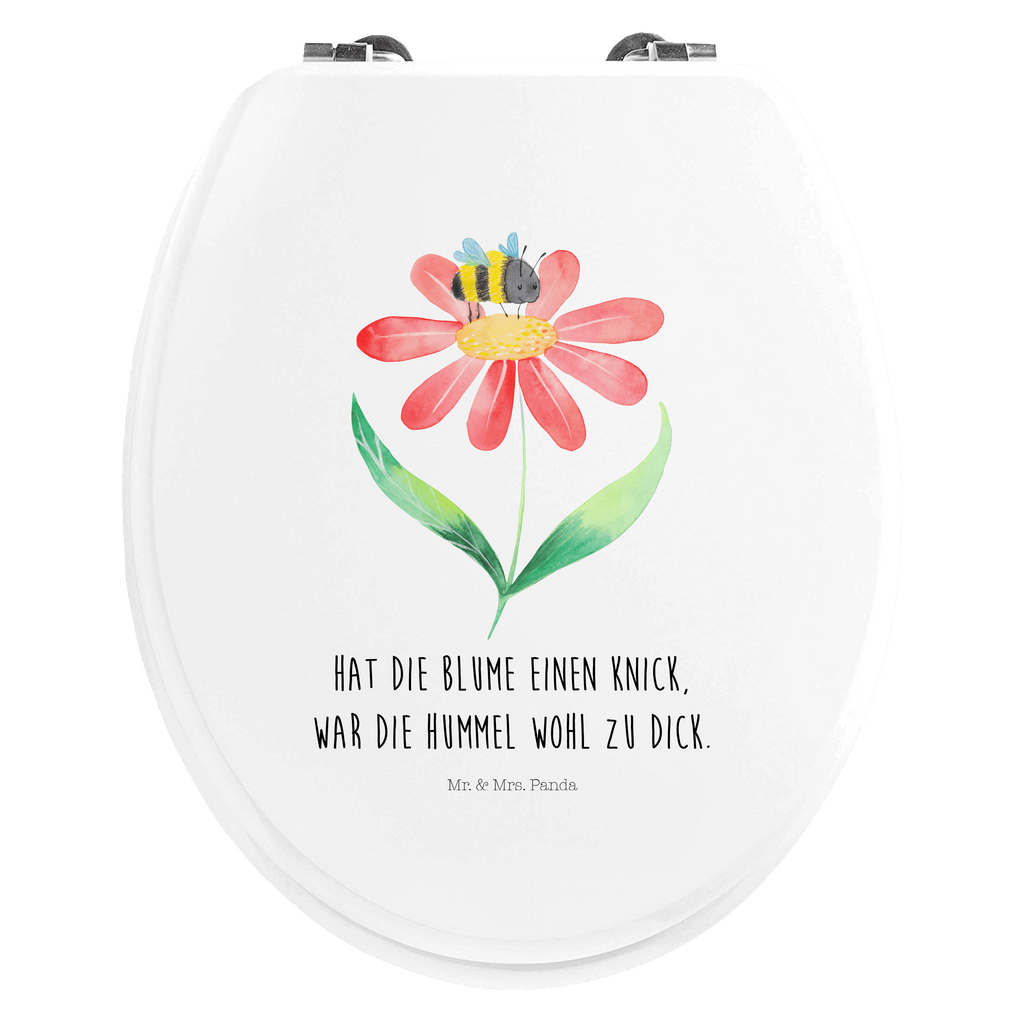 Motiv WC Sitz Hummel Blume Klobrille, Klodeckel, Toilettendeckel, WC-Sitz, Toilette, Tiermotive, Gute Laune, lustige Sprüche, Tiere, Hummel, Blume, Wespe, Flauschig, Natur, Feld, Hummeln, Biene