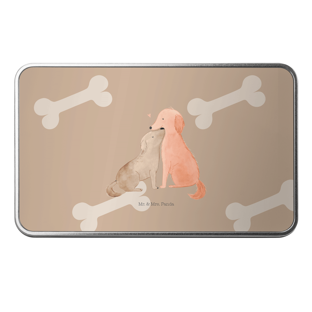 Metalldose rechteckig Hunde Liebe Blechdose, Metalldose, Blechbox, Container, Keksdose, Vorratsdose, Vorratsbox, Döschen, Versperbox, Vesperdose, Aufbewahrungsdose, Aufbewahrungsbox, Aluminiumdose, Dose, Hund, Hundemotiv, Haustier, Hunderasse, Tierliebhaber, Hundebesitzer, Sprüche, Liebe, Hund. Hunde, Kuss, Vertrauen, Kuscheln, Herz
