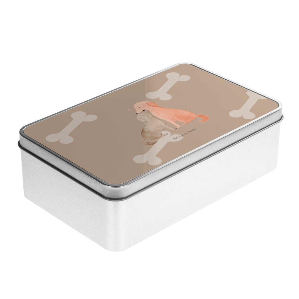 Metalldose rechteckig Hunde Liebe Blechdose, Metalldose, Blechbox, Container, Keksdose, Vorratsdose, Vorratsbox, Döschen, Versperbox, Vesperdose, Aufbewahrungsdose, Aufbewahrungsbox, Aluminiumdose, Dose, Hund, Hundemotiv, Haustier, Hunderasse, Tierliebhaber, Hundebesitzer, Sprüche, Liebe, Hund. Hunde, Kuss, Vertrauen, Kuscheln, Herz