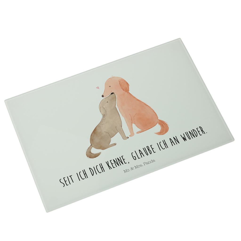 Medium Glas Schneidbrett Hunde Liebe Glasschneidebrett, Schneidebrett, Hund, Hundemotiv, Haustier, Hunderasse, Tierliebhaber, Hundebesitzer, Sprüche, Liebe, Hund. Hunde, Kuss, Vertrauen, Kuscheln, Herz