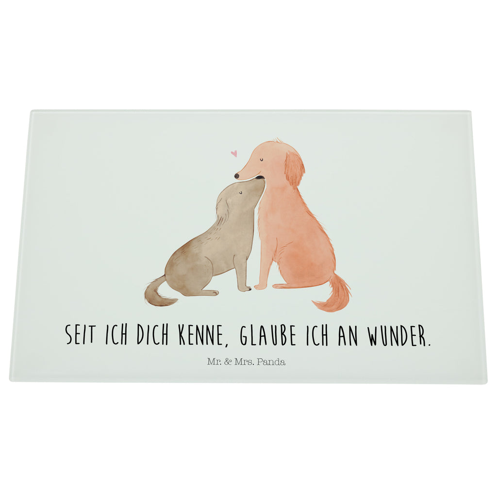 Medium Glas Schneidbrett Hunde Liebe Glasschneidebrett, Schneidebrett, Hund, Hundemotiv, Haustier, Hunderasse, Tierliebhaber, Hundebesitzer, Sprüche, Liebe, Hund. Hunde, Kuss, Vertrauen, Kuscheln, Herz